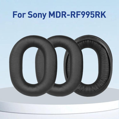 2pcs Protein Leather Earphone Replacement Earpads Pads For Sony MDR-RF995R / WH-RF400R(Black) by bashfashion