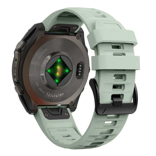 For Garmin 26mm Quick Release Solid Color Silicone Watch Band(Mint Green) by bashfashion