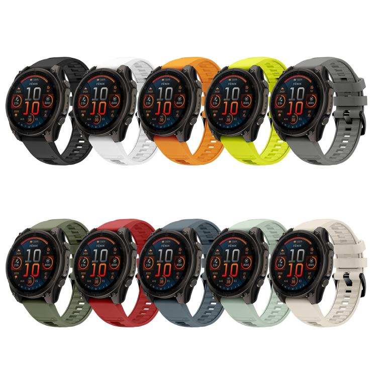 For Garmin 26mm Quick Release Solid Color Silicone Watch Band(Mint Green) by bashfashion