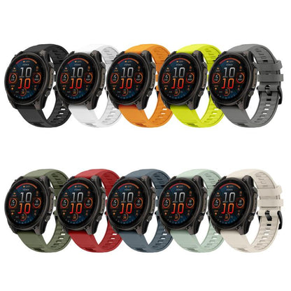 For Garmin 26mm Quick Release Solid Color Silicone Watch Band(Mint Green) by bashfashion