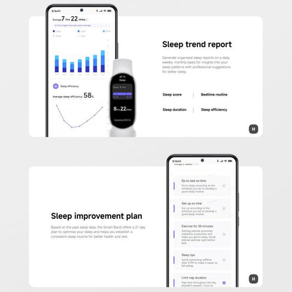 Original Xiaomi Smart Band 10, 1.72 inch AMOLED Screen 5ATM Waterproof Smart Watch, Support Blood Oxygen / Heart Rate Monitor(Silver) by Xiaomi