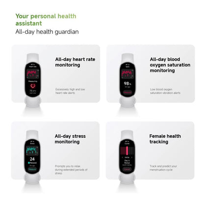 Original Xiaomi Smart Band 10, 1.72 inch AMOLED Screen 5ATM Waterproof Smart Watch, Support Blood Oxygen / Heart Rate Monitor(Pink Gold) by Xiaomi