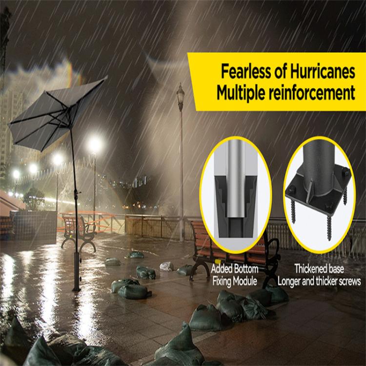 Patio Umbrella Stand Set Heavy Umbrella Metal Mounting Base(Black) by bashfashion