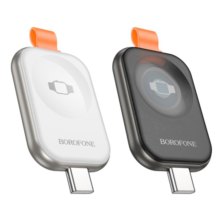 For Apple Watch Series Borofone BQ25A Portable Wireless Charger(Metal Gray) by Borofone