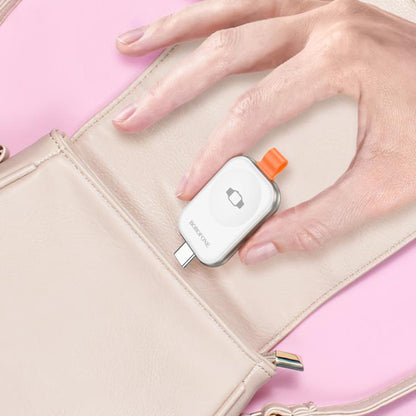 For Apple Watch Series Borofone BQ25A Portable Wireless Charger(Metal Gray) by Borofone