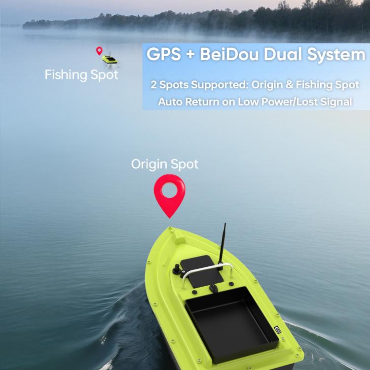 D36B Smart Remote Control Fishing Bait Boat Support Sonar Sensor & GPS, Plug:EU Plug by bashfashion