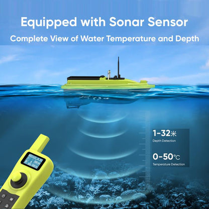 D36B Smart Remote Control Fishing Bait Boat Support Sonar Sensor & GPS, Plug:US Plug by bashfashion