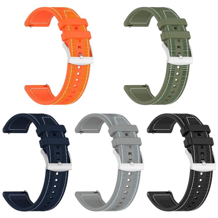 For Apple Watch 38 / 40 / 41 / S10 42mm 20mm xDfind Hybrid Nylon Braid Silicone Watch Band(Grey) by xDfind