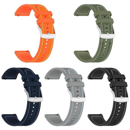 For Apple Watch 38 / 40 / 41 / S10 42mm 20mm xDfind Hybrid Nylon Braid Silicone Watch Band(Grey) by xDfind