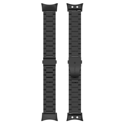 For Garmin forerunner 45 / 45S / Swim 2 Tri-beads Flat Buckle Titanium Alloy Watch Band(Black) by bashfashion