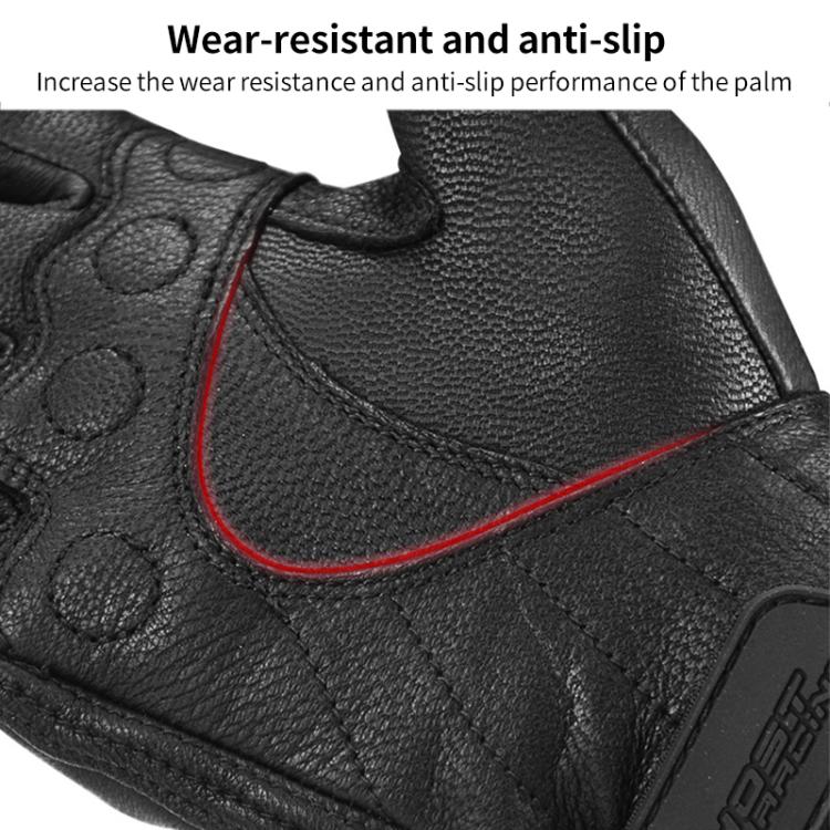 GHOST RACING GR-ST07 Winter Velvet Warm Motorcycle Riding Gloves, Size:XL(Black) by GHOST RACING