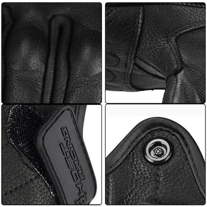 GHOST RACING GR-ST07 Winter Velvet Warm Motorcycle Riding Gloves, Size:XL(Black) by GHOST RACING