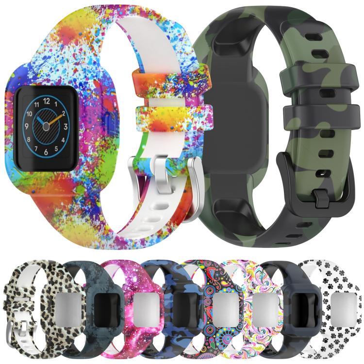 For GarminFit JR3 / Garmin Vivofit JR 3 xDfind Steel Buckle Printed Silicone Watch Band(Painted) by xDfind