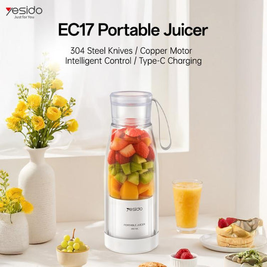Yesido EC17 80W Portable Multi-Function Juicer(White) by Yesido
