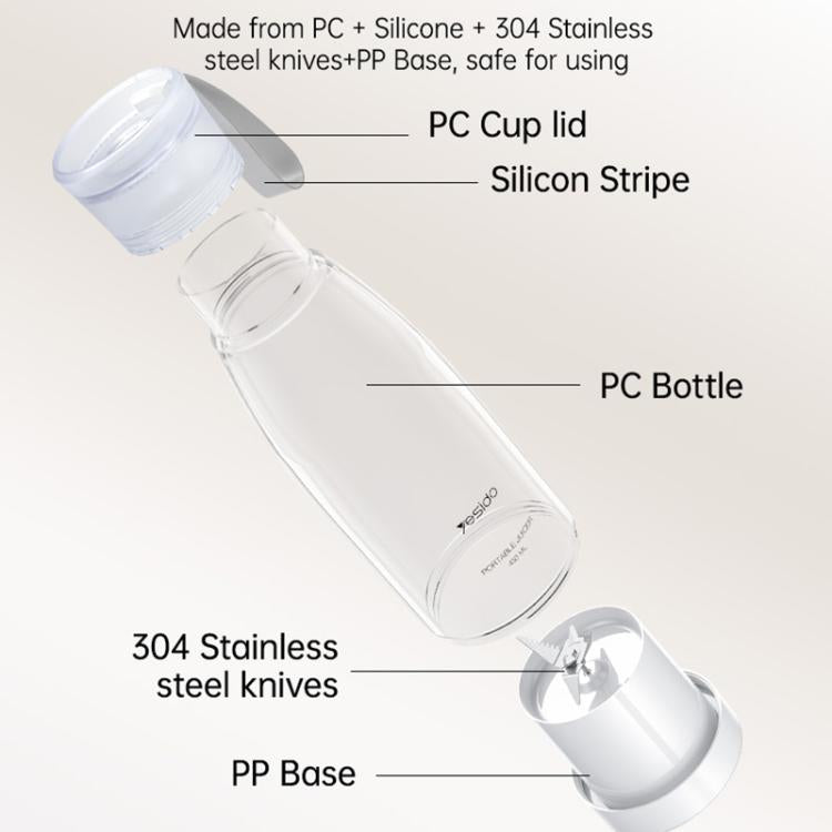 Yesido EC17 80W Portable Multi-Function Juicer(White) by Yesido