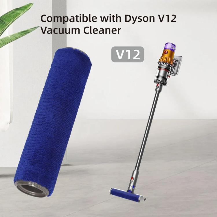 Vacuum Cleaner Cleaning Soft Velvet Roller Brush For Dyson V12(Blue) by bashfashion