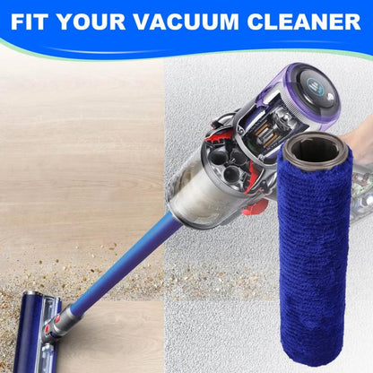 Vacuum Cleaner Cleaning Soft Velvet Roller Brush For Dyson V12(Blue) by bashfashion