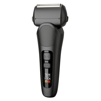 Full Body Washable LED Digital Display Reciprocating Electric Shaver(Exclusive Black) by bashfashion