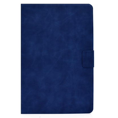 For Samsung Galaxy Tab A7 (2020) T500 Cowhide Texture Horizontal Flip Leather Case with Holder & Card Slots & Sleep / Wake-up(Blue) by bashfashion