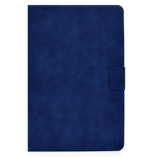 For Samsung Galaxy Tab A7 (2020) T500 Cowhide Texture Horizontal Flip Leather Case with Holder & Card Slots & Sleep / Wake-up(Blue) by bashfashion