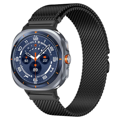For Samsung Galaxy Watch Ultra / Ultra 2025 xDfind Milanese Parachute Buckle Stainless Steel Watch Band(Black) by xDfind