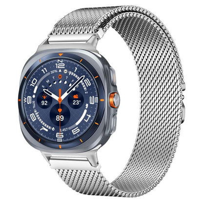 For Samsung Galaxy Watch Ultra / Ultra 2025 xDfind Milanese Parachute Buckle Stainless Steel Watch Band(Silver) by xDfind