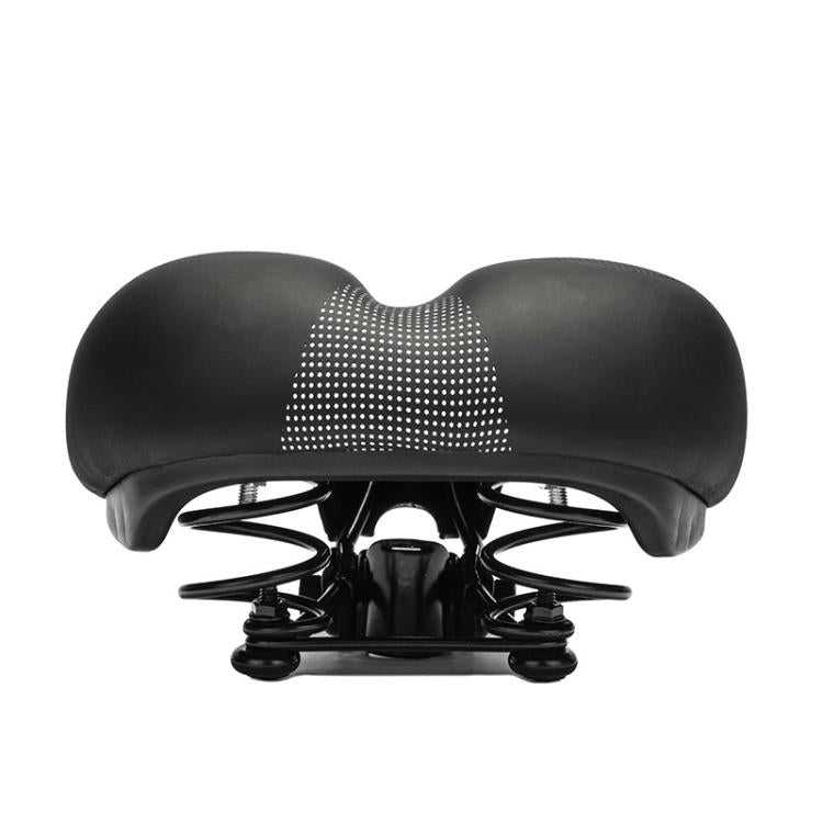 Mountain Bike Shock-absorbing Spring Seat Saddle(Black) by bashfashion