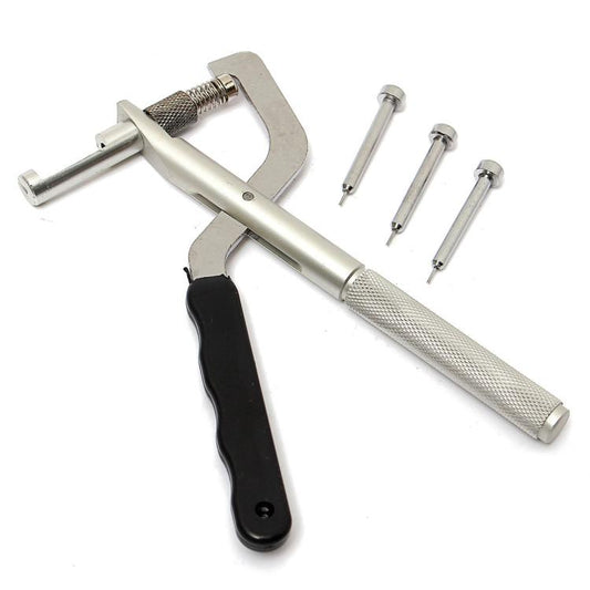 Handheld Metal Watch Band Removal Pliers Watch Pin Remover Watch Repair Tools(Black Silver) by bashfashion