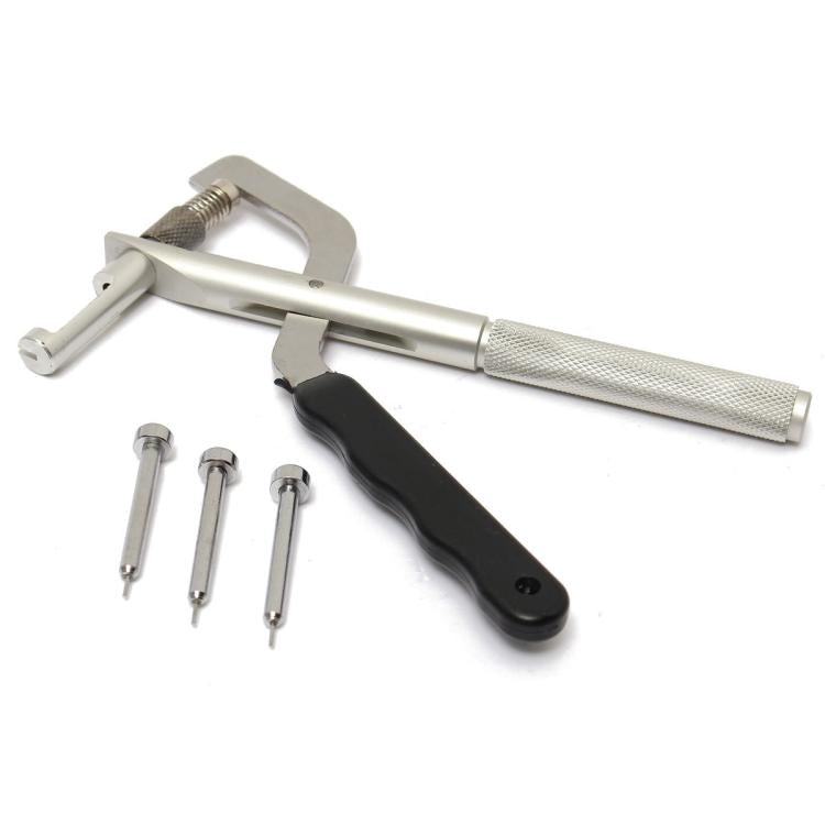 Handheld Metal Watch Band Removal Pliers Watch Pin Remover Watch Repair Tools(Black Silver) by bashfashion