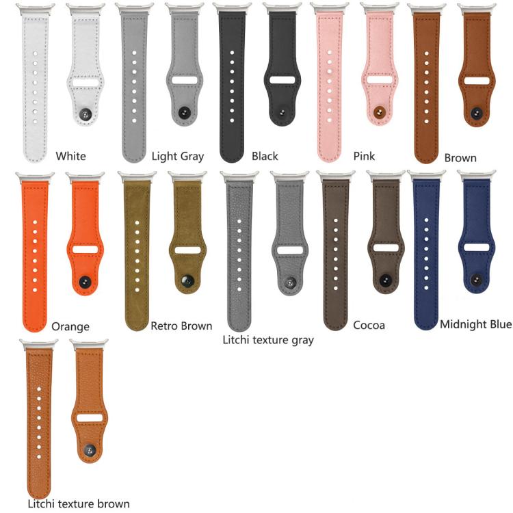 For Samsung Galaxy Watch Ultra 47mm / Ultra 2025 Rivet Reverse Buckle Leather Watch Band(Cocoa Color) by bashfashion