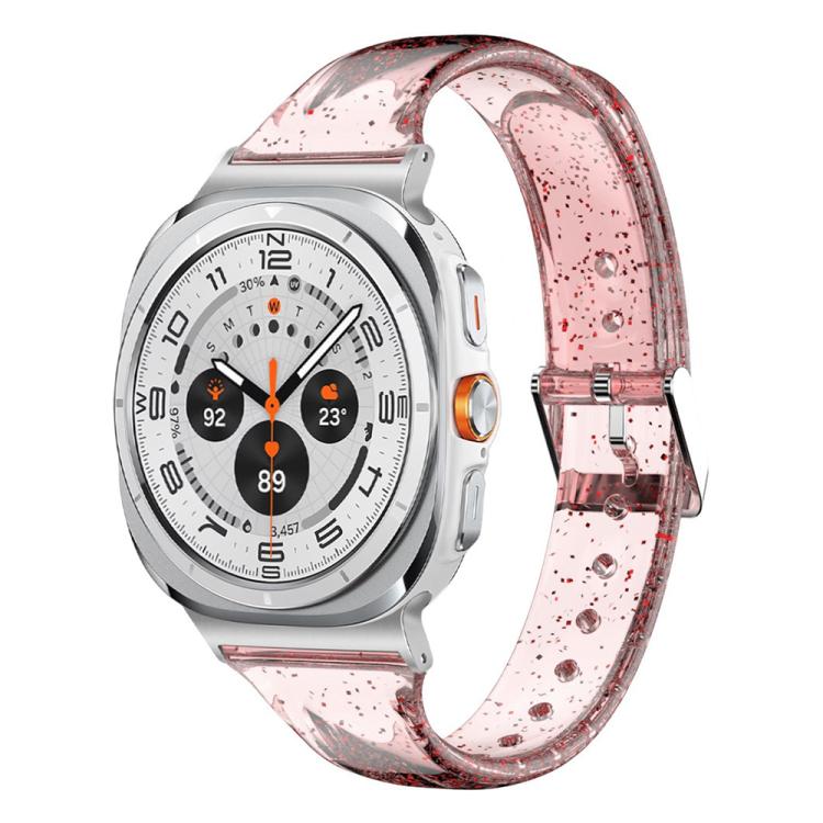 For Samsung Galaxy Watch Ultra 47mm / Ultra 2025 Glitter TPU Watch Band(Pink) by bashfashion