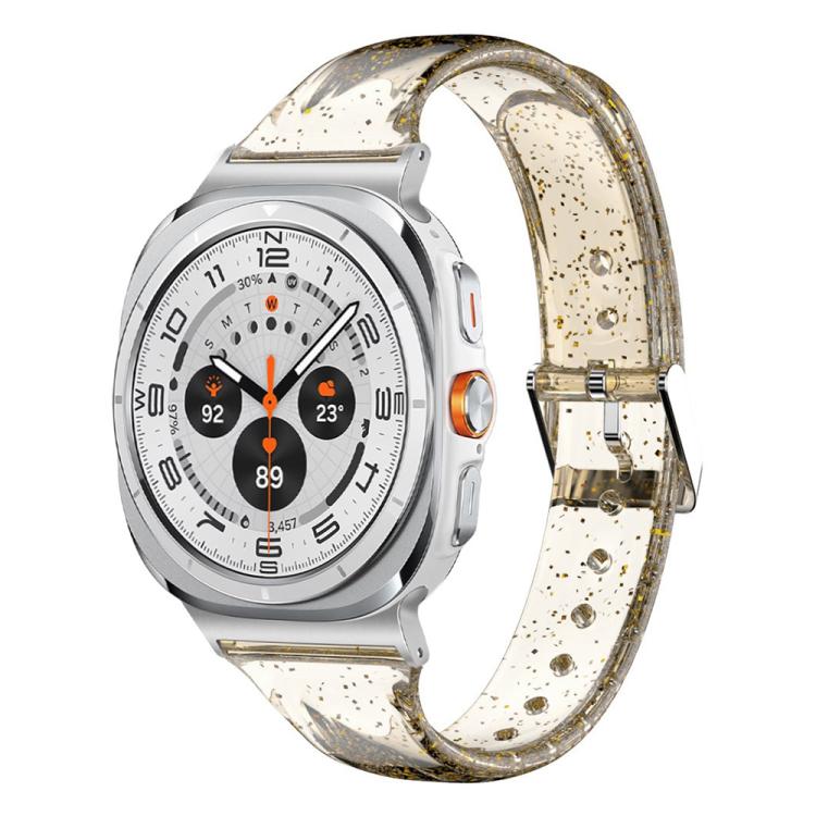 For Samsung Galaxy Watch Ultra 47mm / Ultra 2025 Glitter TPU Watch Band(Gold) by bashfashion