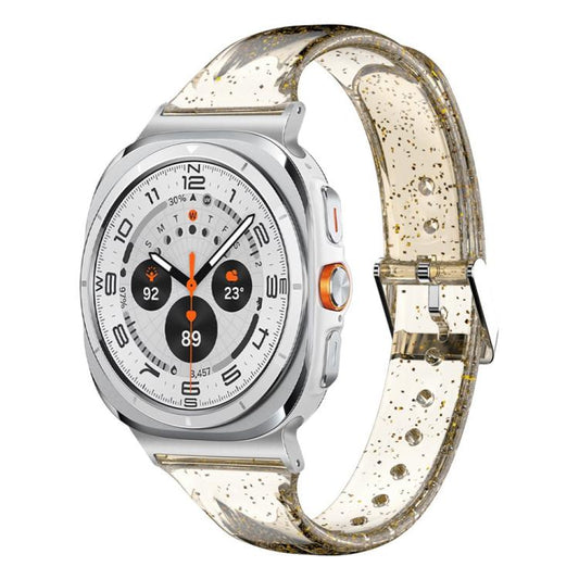 For Samsung Galaxy Watch Ultra 47mm / Ultra 2025 Glitter TPU Watch Band(Gold) by bashfashion