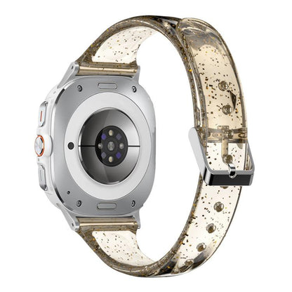 For Samsung Galaxy Watch Ultra 47mm / Ultra 2025 Glitter TPU Watch Band(Gold) by bashfashion