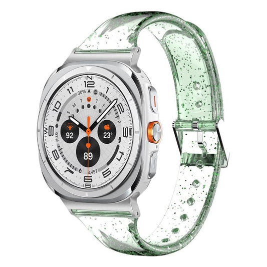 For Samsung Galaxy Watch Ultra 47mm / Ultra 2025 Glitter TPU Watch Band(Green) by bashfashion