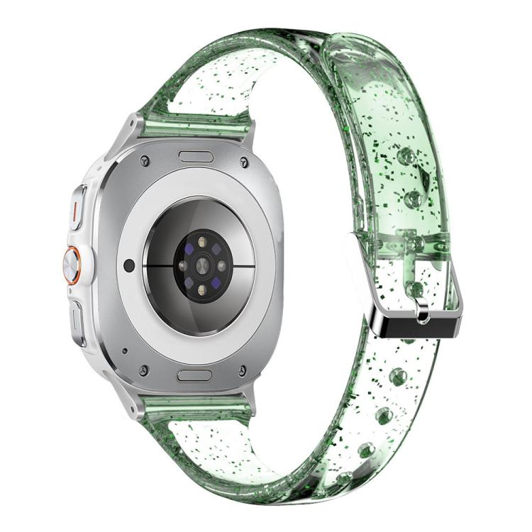 For Samsung Galaxy Watch Ultra 47mm / Ultra 2025 Glitter TPU Watch Band(Green) by bashfashion