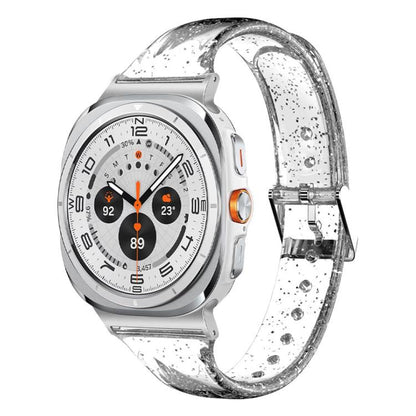 For Samsung Galaxy Watch Ultra 47mm / Ultra 2025 Glitter TPU Watch Band(Transparent) by bashfashion