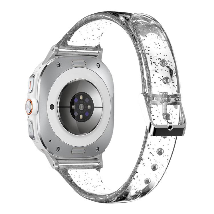 For Samsung Galaxy Watch Ultra 47mm / Ultra 2025 Glitter TPU Watch Band(Transparent) by bashfashion