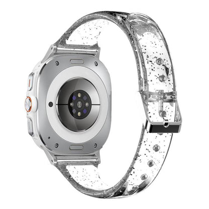 For Samsung Galaxy Watch Ultra 47mm / Ultra 2025 Glitter TPU Watch Band(Transparent) by bashfashion