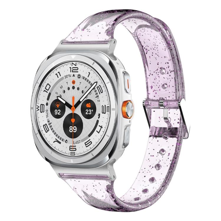 For Samsung Galaxy Watch Ultra 47mm / Ultra 2025 Glitter TPU Watch Band(Purple) by bashfashion