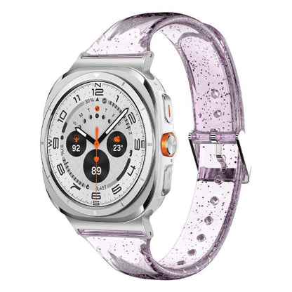 For Samsung Galaxy Watch Ultra 47mm / Ultra 2025 Glitter TPU Watch Band(Purple) by bashfashion