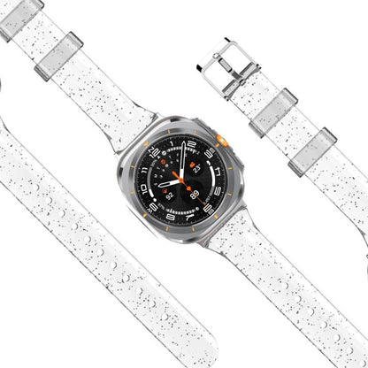 For Samsung Galaxy Watch Ultra 47mm / Ultra 2025 Glitter TPU Watch Band(Transparent) by bashfashion