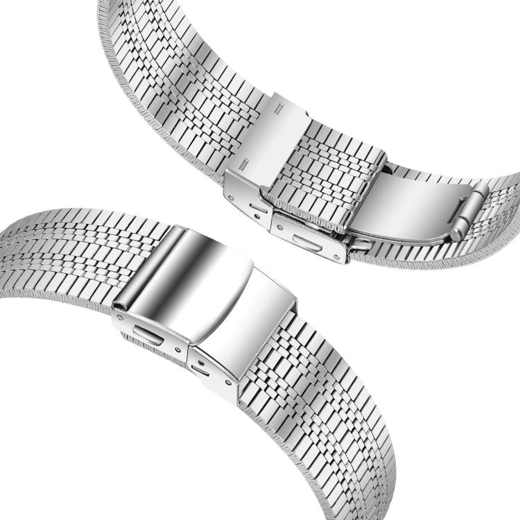 For Samsung Galaxy Watch Ultra 47mm / Ultra 2025 Turtle Buckle Five Beads Stainless Steel Watch Band(Silver) by bashfashion