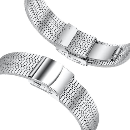 For Samsung Galaxy Watch Ultra 47mm / Ultra 2025 Turtle Buckle Five Beads Stainless Steel Watch Band(Silver) by bashfashion