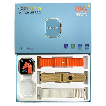 C39 Ultra 2.09 inch TFT Screen BT Outdoor Sports Smart Watch(Glod Orange) by bashfashion