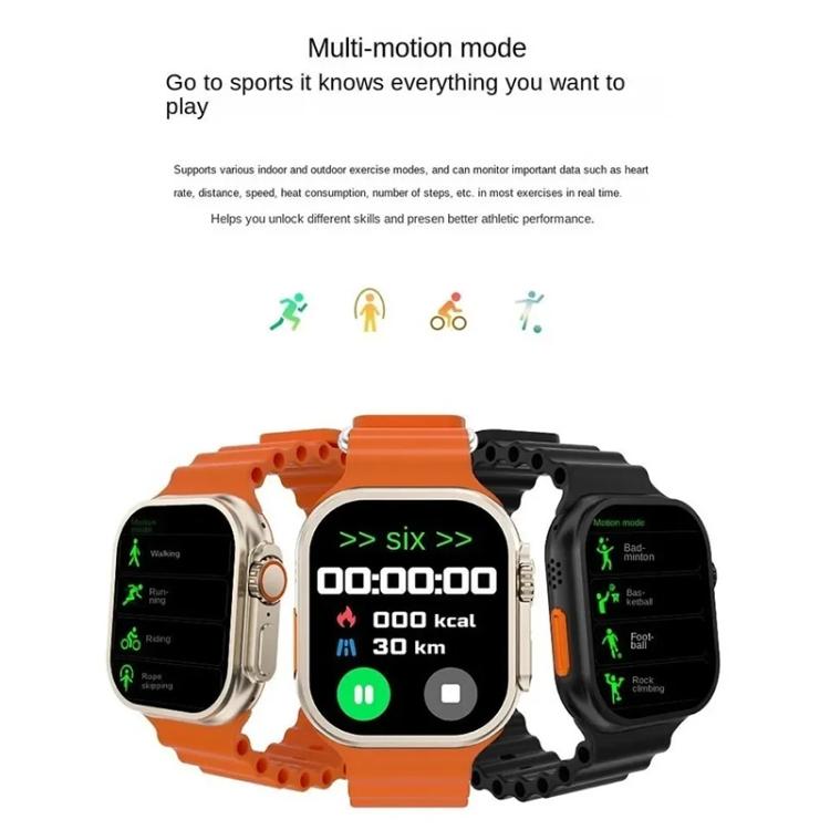 C39 Ultra 2.09 inch TFT Screen BT Outdoor Sports Smart Watch(Glod Orange) by bashfashion