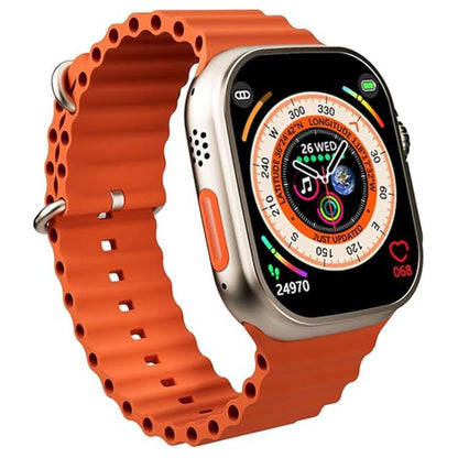 C69 Ultra 7 in 1 Set 2.09 inch TFT Screen BT Outdoor Sports Smart Watch(Glod Orange) by bashfashion