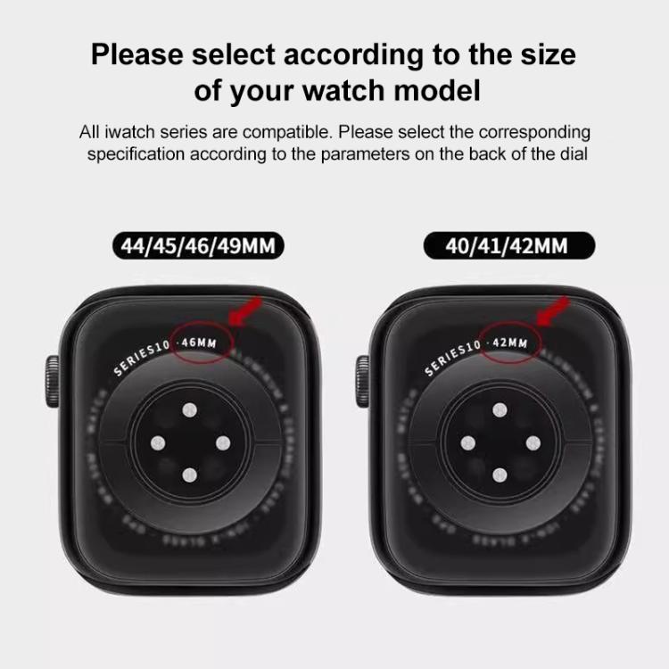 For Apple Watch 38 / 40 / 41 / S10 42mm xDfind Magnetic Three-bead Silicone Watch Band(Dark Green Black) by xDfind