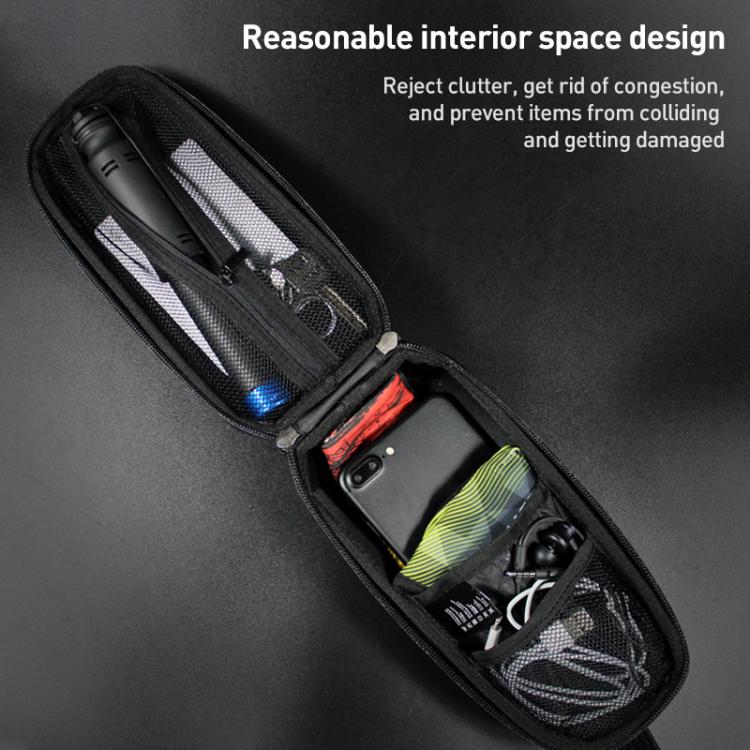 WILD MAN E5S Mountain Bicycle Front Bag EVA Hard Shell Bag(Black) by WILD MAN