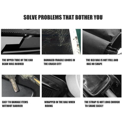 WILD MAN E5S Mountain Bicycle Front Bag EVA Hard Shell Bag(Black) by WILD MAN